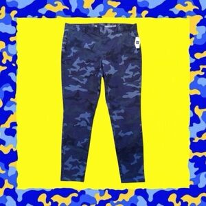 Gap NWT Blue Skinny Mini Camouflage Pants Size 10